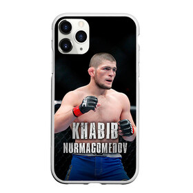 Чехол для iPhone 11 Pro матовый с принтом Хабиб Нурмагомедов , Силикон |  | ufc | хабиб нурмагомедов