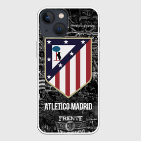 Чехол для iPhone 13 mini с принтом Атлетико Мадрид ,  |  | atletico madrid | club | football | spanish | атлетико мадрид | испанский | клуб | футбольный