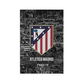 Обложка для паспорта матовая кожа с принтом Атлетико Мадрид , натуральная матовая кожа | размер 19,3 х 13,7 см; прозрачные пластиковые крепления | atletico madrid | club | football | spanish | атлетико мадрид | испанский | клуб | футбольный
