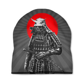 Шапка 3D с принтом Мертвый самурай , 100% полиэстер | универсальный размер, печать по всей поверхности изделия | Тематика изображения на принте: bone | japan | samurai | skelet | skull | warrior | воин | катана | кости | меч | самурай | скелет | череп | япония