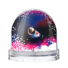 Снежный шар с принтом Ёжик в космосе , Пластик | Изображение внутри шара печатается на глянцевой фотобумаге с двух сторон | в тумане | еж