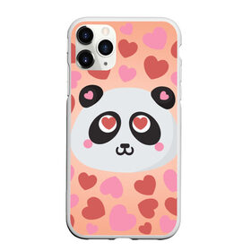Чехол для iPhone 11 Pro матовый с принтом Влюбленная панда , Силикон |  | 