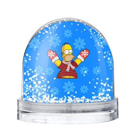 Снежный шар с принтом Симпсоны новогодние 2 , Пластик | Изображение внутри шара печатается на глянцевой фотобумаге с двух сторон | simpsons | барт | барт симпсон | гомер | гомер симпсон | новый год | симпсоны | снег | снежинки