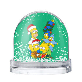 Снежный шар с принтом Симпсоны новогодние 3 , Пластик | Изображение внутри шара печатается на глянцевой фотобумаге с двух сторон | simpsons | барт | барт симпсон | гомер | гомер симпсон | новый год | симпсоны | снег | снежинки