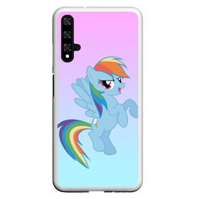 Чехол для Honor 20 с принтом Rainbowdash , Силикон | Область печати: задняя сторона чехла, без боковых панелей | Тематика изображения на принте: mlp | pony | rainbowdash | raindbow dash | пони