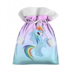 Подарочный 3D мешок с принтом Rainbowdash , 100% полиэстер | Размер: 29*39 см | mlp | pony | rainbowdash | raindbow dash | пони