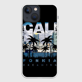 Чехол для iPhone 13 mini с принтом Калифорния ,  |  | america | beach | california state | los angeles | palm trees | sea | states | united | usa | америки | калифорния | лос анджелес | море | пальмы | пляж | соединенные | сша | штат | штаты