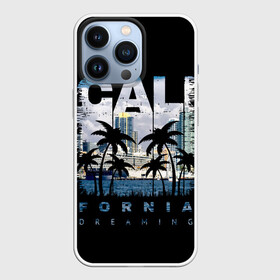 Чехол для iPhone 13 Pro с принтом Калифорния ,  |  | america | beach | california state | los angeles | palm trees | sea | states | united | usa | америки | калифорния | лос анджелес | море | пальмы | пляж | соединенные | сша | штат | штаты