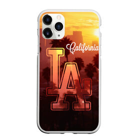 Чехол для iPhone 11 Pro матовый с принтом Калифорния , Силикон |  | america | beach | california state | los angeles | palm trees | sea | states | united | usa | америки | калифорния | лос анджелес | море | пальмы | пляж | соединенные | сша | штат | штаты