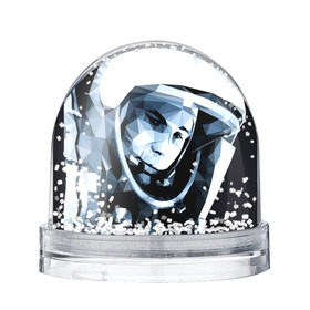 Снежный шар с принтом Гагарин , Пластик | Изображение внутри шара печатается на глянцевой фотобумаге с двух сторон | поехали | полигоны | юрий