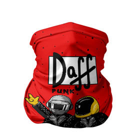 Бандана-труба 3D с принтом Daff Punk , 100% полиэстер, ткань с особыми свойствами — Activecool | плотность 150‒180 г/м2; хорошо тянется, но сохраняет форму | donut | homer | music | simpson | барт | гомер | музыка | пончик | симпсон