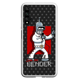 Чехол для Honor 20 с принтом Bender Presley , Силикон | Область печати: задняя сторона чехла, без боковых панелей | Тематика изображения на принте: bender | elvis presley | fry | futurama | hermes | rock n roll | zoidberg | бендер | гермес | зойдберг | робот | рок н ролл | туранга | фрай | футурама | элвис пресли