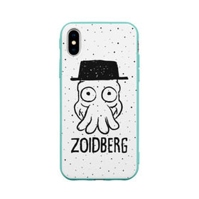 Чехол для Apple iPhone X силиконовый матовый с принтом Zoidberg , Силикон | Печать на задней стороне чехла, без боковой панели | breaking bad | futurama | heisenberg | hermes | zoidberg | во все тяжкие | зойдберг | робот | футурама | хайзенберг