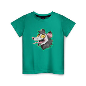 Детская футболка хлопок с принтом Опоссум , 100% хлопок | круглый вырез горловины, полуприлегающий силуэт, длина до линии бедер | animal | mouse | opossum | rat | животное | крыса | мышь | опоссум