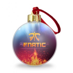 Ёлочный шар с принтом Fnatic Team , Пластик | Диаметр: 77 мм | best team | fnatic | team