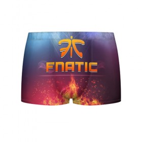 Мужские трусы 3D с принтом Fnatic Team , 50% хлопок, 50% полиэстер | классическая посадка, на поясе мягкая тканевая резинка | best team | fnatic | team