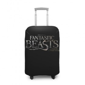 Чехол для чемодана 3D с принтом Fantastic Beasts , 86% полиэфир, 14% спандекс | двустороннее нанесение принта, прорези для ручек и колес | fantastic beasts | newt | scamander | ньют | саламандр