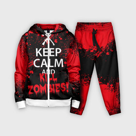 Детский костюм 3D с принтом Keep Calm  Kill Zombies ,  |  | bone | carl | rick | skelet | skull | walking dead | zombie | граймс | зомби | карл | нежить | нечисть | рик | скелет | ходячие мертвецы | череп