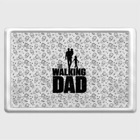 Магнит 45*70 с принтом Walking Dad , Пластик | Размер: 78*52 мм; Размер печати: 70*45 | carl | dad | rick | walking dead | zombie | дети | дочь | зомби | отец | папа | сын | ходячие мертвецы