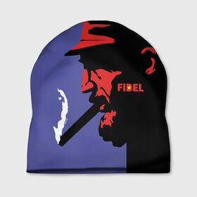 Шапка 3D с принтом Fidel , 100% полиэстер | универсальный размер, печать по всей поверхности изделия | Тематика изображения на принте: castro | che | fidel | guevara | гевара | кастро | фидель | че
