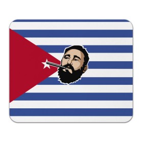 Коврик прямоугольный с принтом Fidel Castro , натуральный каучук | размер 230 х 185 мм; запечатка лицевой стороны | Тематика изображения на принте: castro | che | fidel | guevara | гевара | кастро | фидель | че