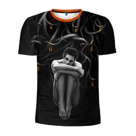 Мужская футболка 3D спортивная с принтом Волчонок , 100% полиэстер с улучшенными характеристиками | приталенный силуэт, круглая горловина, широкие плечи, сужается к линии бедра | Тематика изображения на принте: teen wolf
