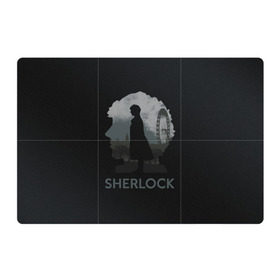 Магнитный плакат 3Х2 с принтом Sherlock World , Полимерный материал с магнитным слоем | 6 деталей размером 9*9 см | doctor | holmes | холмс | шерлок