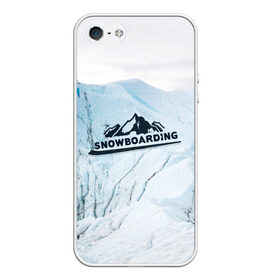 Чехол для iPhone 5/5S матовый с принтом Snowboarding , Силикон | Область печати: задняя сторона чехла, без боковых панелей | 
