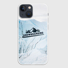 Чехол для iPhone 13 mini с принтом Snowboarding ,  |  | extreme | snowboarding | sport | winter | горы | движение | приключения | снег | сноуборд | спорт | экстрим