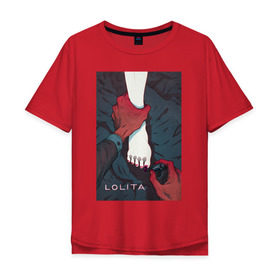 Мужская футболка хлопок Oversize с принтом Lolita , 100% хлопок | свободный крой, круглый ворот, “спинка” длиннее передней части | lolita | классика | книга | лак | лолита | набоков | ногти