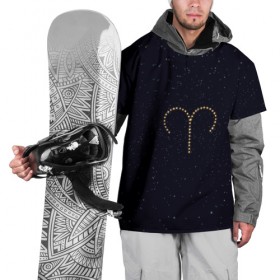 Накидка на куртку 3D с принтом Овен и звезды , 100% полиэстер |  | Тематика изображения на принте: 
