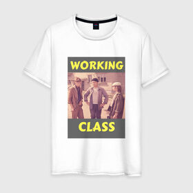 Мужская футболка хлопок с принтом Афоня working class , 100% хлопок | прямой крой, круглый вырез горловины, длина до линии бедер, слегка спущенное плечо. | афоня | кино | ссср