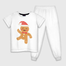 Детская пижама хлопок с принтом Мr Печенька , 100% хлопок |  брюки и футболка прямого кроя, без карманов, на брюках мягкая резинка на поясе и по низу штанин
 | Тематика изображения на принте: 