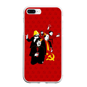 Чехол для iPhone 7Plus/8 Plus матовый с принтом Communist Party , Силикон | Область печати: задняя сторона чехла, без боковых панелей | lenin | october | party | red | russia | soviet union | stalin | ussr | большевик | коммунист | красный | ленин | октябрь | пати | россия | советский союз | ссср | сталин