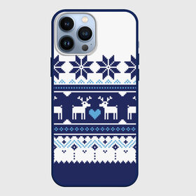 Чехол для iPhone 13 Pro Max с принтом Скандинавские олени ,  |  | deer | heart | holiday | new year | ornament | scandinavian | snowflakes | winter | зима | новый год | олени | орнамент | праздник | сердце | скандинавские | снежинки