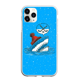 Чехол для iPhone 11 Pro матовый с принтом Акула хоккейный фанат , Силикон |  | Тематика изображения на принте: fan | fish | hochey | ocean | predator | sea | shark | water | акула | вода | игра | лед | море | океан | рыба | фанат | хищник | хоккей | шайба