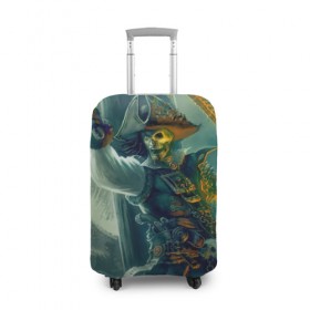 Чехол для чемодана 3D с принтом Пират , 86% полиэфир, 14% спандекс | двустороннее нанесение принта, прорези для ручек и колес | gangplank | league of legends | lol | pirate | гангпланк | лига легенд | лол | пират
