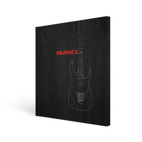 Холст квадратный с принтом Ibanez , 100% ПВХ |  | ibanez | айбанез | гитара | ибанез | электрогитара | электруха
