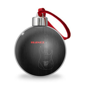 Ёлочный шар с принтом Ibanez , Пластик | Диаметр: 77 мм | ibanez | айбанез | гитара | ибанез | электрогитара | электруха