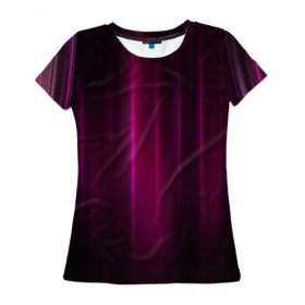 Женская футболка 3D с принтом Абстракция , 100% полиэфир ( синтетическое хлопкоподобное полотно) | прямой крой, круглый вырез горловины, длина до линии бедер | Тематика изображения на принте: абстракция | мода | стиль | шелк