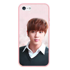 Чехол для iPhone 5/5S матовый с принтом Kim SeokJin , Силикон | Область печати: задняя сторона чехла, без боковых панелей | bangtan | bangtan boys | bts | bulletproof boy scouts | k pop | kpop | ви | вишня | джей хоуп | джин | к поп | корейская попса | кпоп | рэп монстр | чимин | чонг | шуга