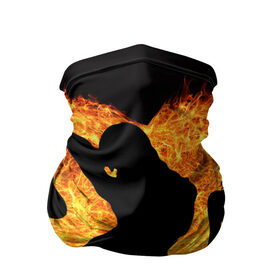 Бандана-труба 3D с принтом Танец огня , 100% полиэстер, ткань с особыми свойствами — Activecool | плотность 150‒180 г/м2; хорошо тянется, но сохраняет форму | любовь | огонь | пламя | сердце | танец