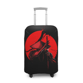 Чехол для чемодана 3D с принтом Сила самурая , 86% полиэфир, 14% спандекс | двустороннее нанесение принта, прорези для ручек и колес | china | galaxy | japan | moon | planet | samurai | space | воин | галактика | китай | космос | луна | мастер | планета | самурай | япония