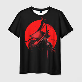 Мужская футболка 3D с принтом Сила самурая , 100% полиэфир | прямой крой, круглый вырез горловины, длина до линии бедер | china | galaxy | japan | moon | planet | samurai | space | воин | галактика | китай | космос | луна | мастер | планета | самурай | япония