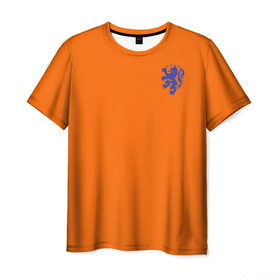 Мужская футболка 3D с принтом Сборная Голландии , 100% полиэфир | прямой крой, круглый вырез горловины, длина до линии бедер | holland | голландия | нидерланды