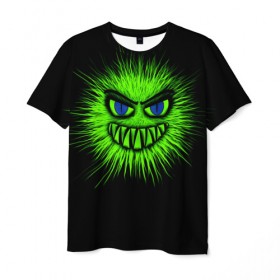 Мужская футболка 3D с принтом Monster , 100% полиэфир | прямой крой, круглый вырез горловины, длина до линии бедер | 