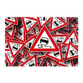 Магнитный плакат 3Х2 с принтом Дорожный знак 1 , Полимерный материал с магнитным слоем | 6 деталей размером 9*9 см | Тематика изображения на принте: автомобиль | гонки | дорога | драйв | знак | пдд | скорость