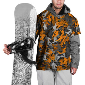 Накидка на куртку 3D с принтом Сноубординг , 100% полиэстер |  | 