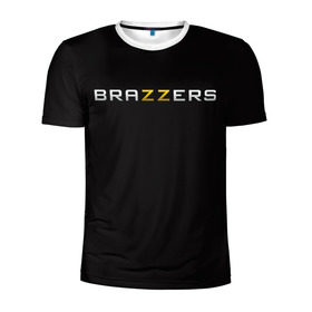 Мужская футболка 3D спортивная с принтом Brazzers , 100% полиэстер с улучшенными характеристиками | приталенный силуэт, круглая горловина, широкие плечи, сужается к линии бедра | 