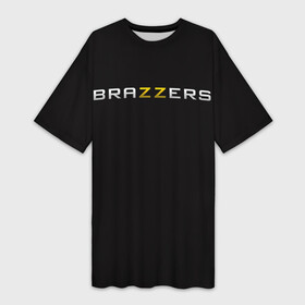 Платье-футболка 3D с принтом Brazzers ,  |  | Тематика изображения на принте: 